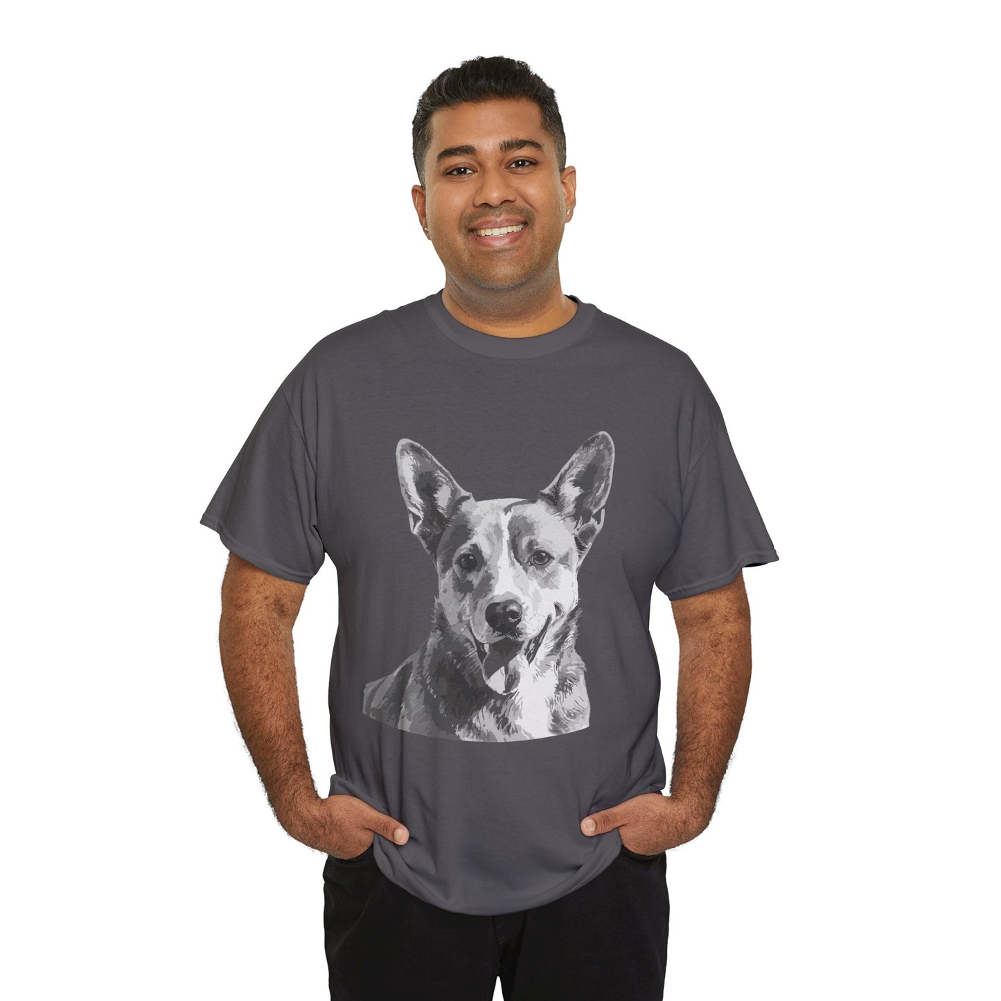 Australian Cattle Dog, Dog, Cute, Puppy, Love, Family Unisex Heavy Cotton Tee