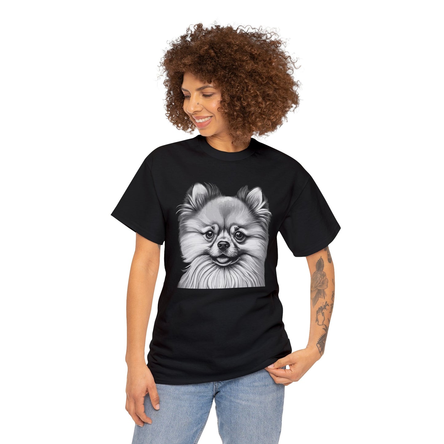 Pomeranian, Dog, Dog Lover, Unisex Heavy Cotton Tee