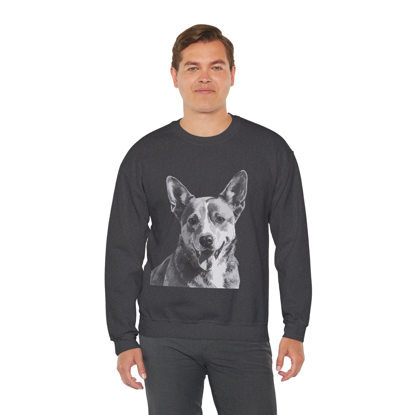 Australian Cattle Dog, Dog, Cute, Puppy, Love, Family Unisex Heavy Blend™ Crewneck Sweatshirt