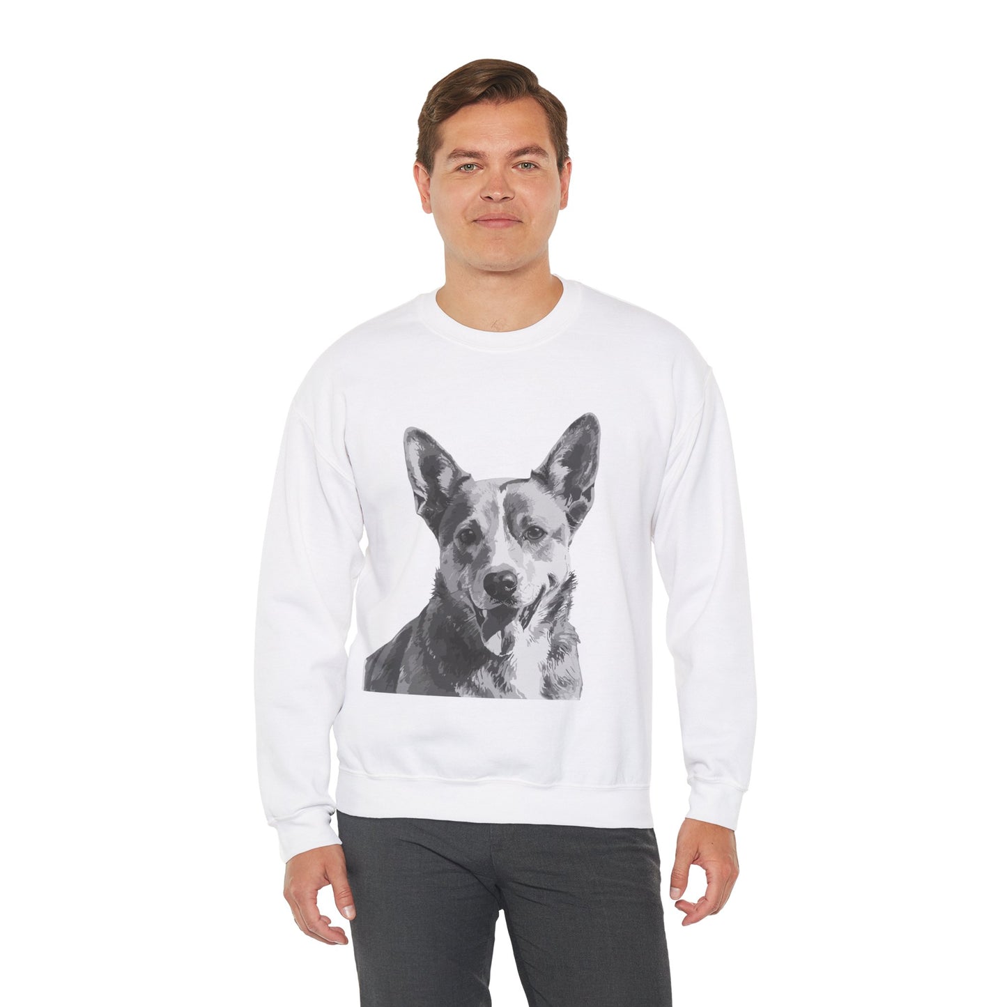 Australian Cattle Dog, Dog, Cute, Puppy, Love, Family Unisex Heavy Blend™ Crewneck Sweatshirt