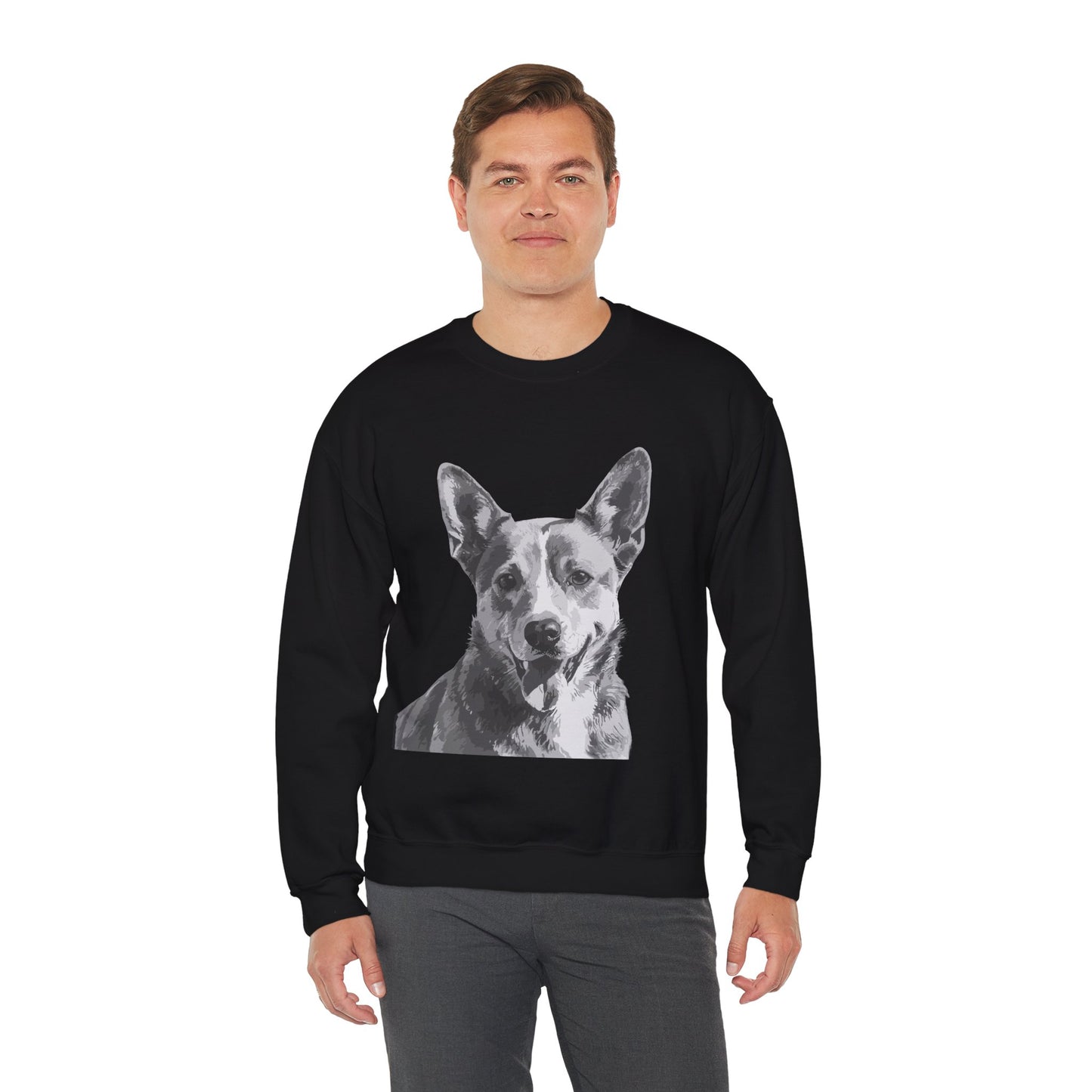 Australian Cattle Dog, Dog, Cute, Puppy, Love, Family Unisex Heavy Blend™ Crewneck Sweatshirt