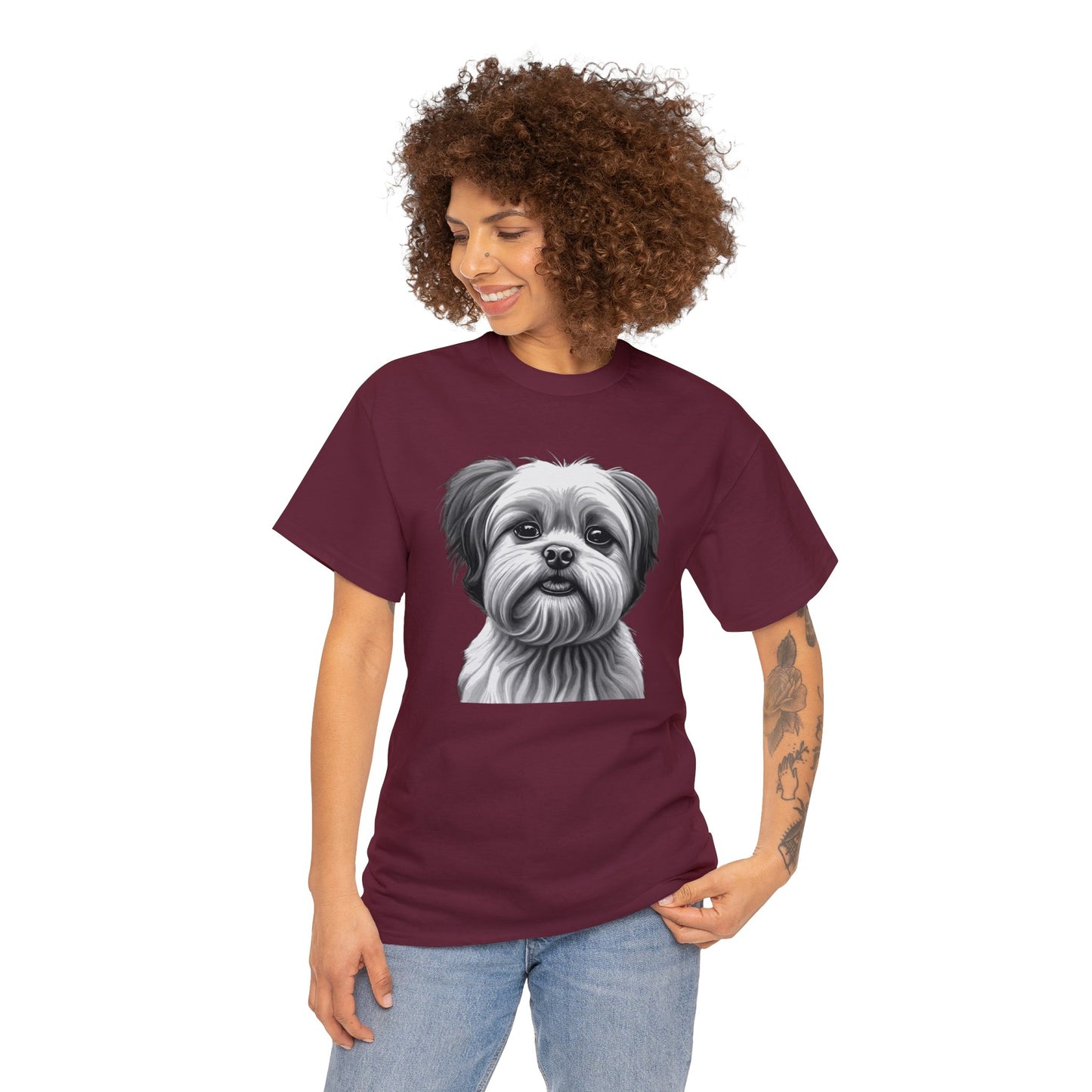 Shih Tzu, Dog, Dog Lover, Unisex Heavy Cotton Tee