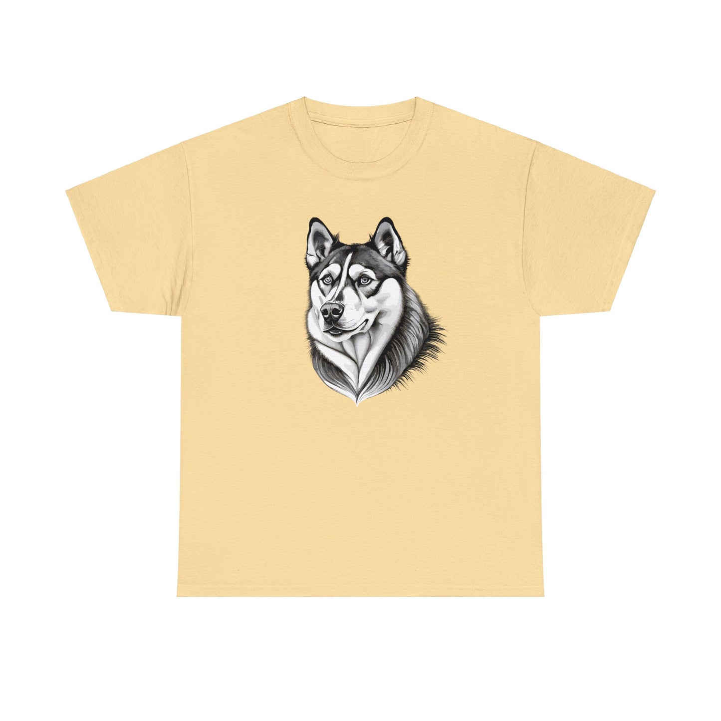 Husky, Dog, Dog Lover, Unisex Heavy Cotton Tee