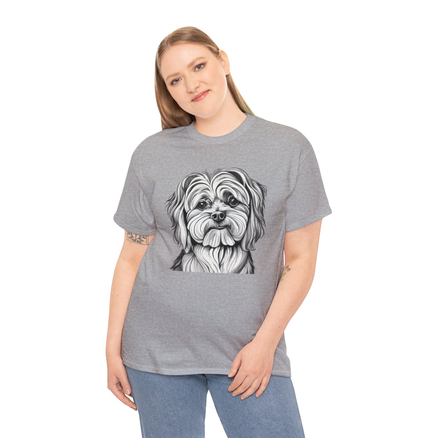 Maltese, Dog, Dog Lover, Unisex Heavy Cotton Tee