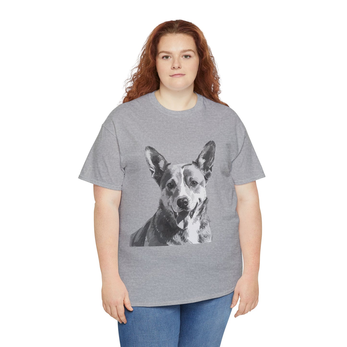 Australian Cattle Dog, Dog, Cute, Puppy, Love, Family Unisex Heavy Cotton Tee