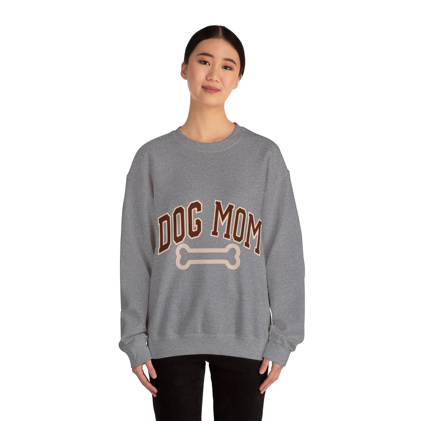 Dog Mom, Love, Dog, Mom, Puppy, Family, Unisex Heavy Blend™ Crewneck Sweatshirt