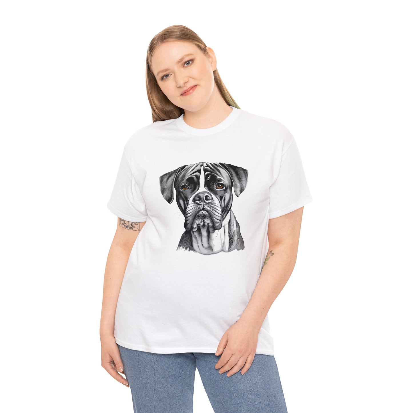 Boxer, Dog, Dog Lover, Unisex Heavy Cotton Tee