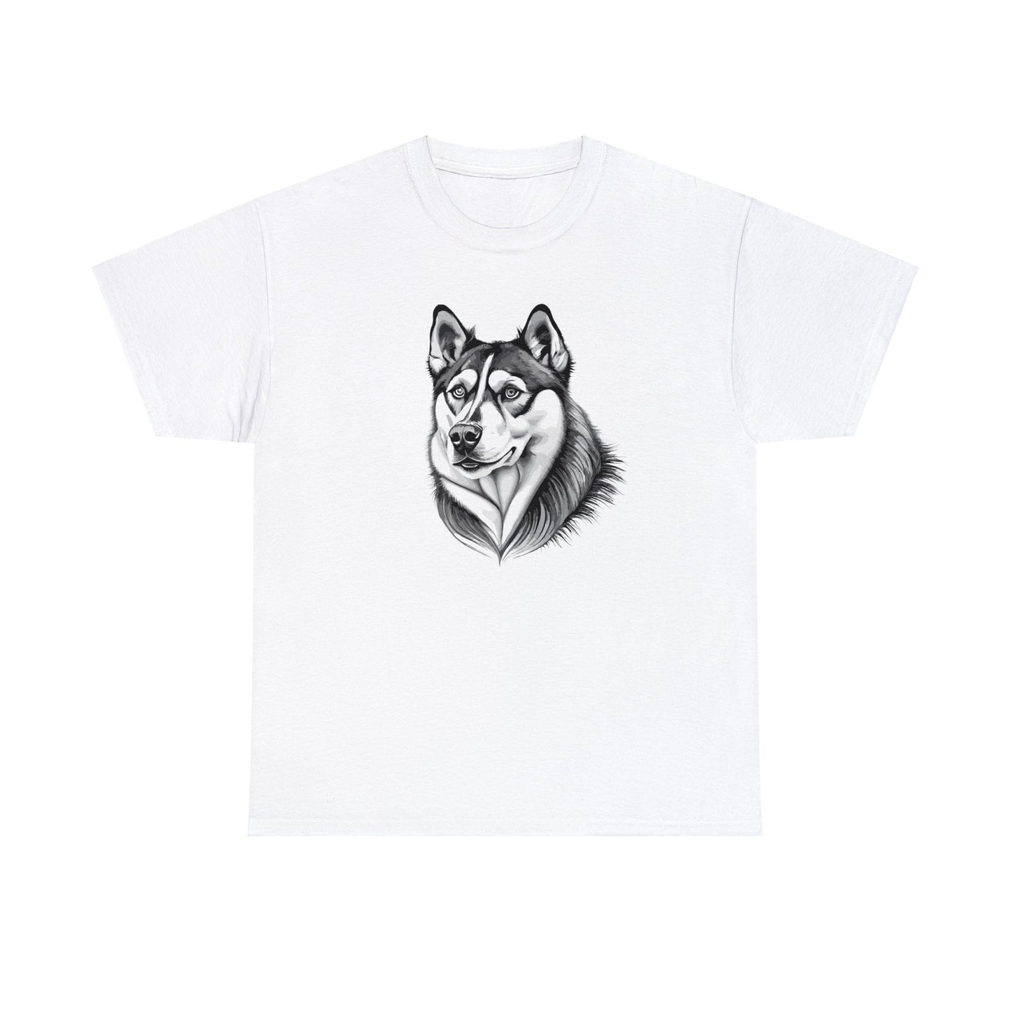 Husky, Dog, Dog Lover, Unisex Heavy Cotton Tee
