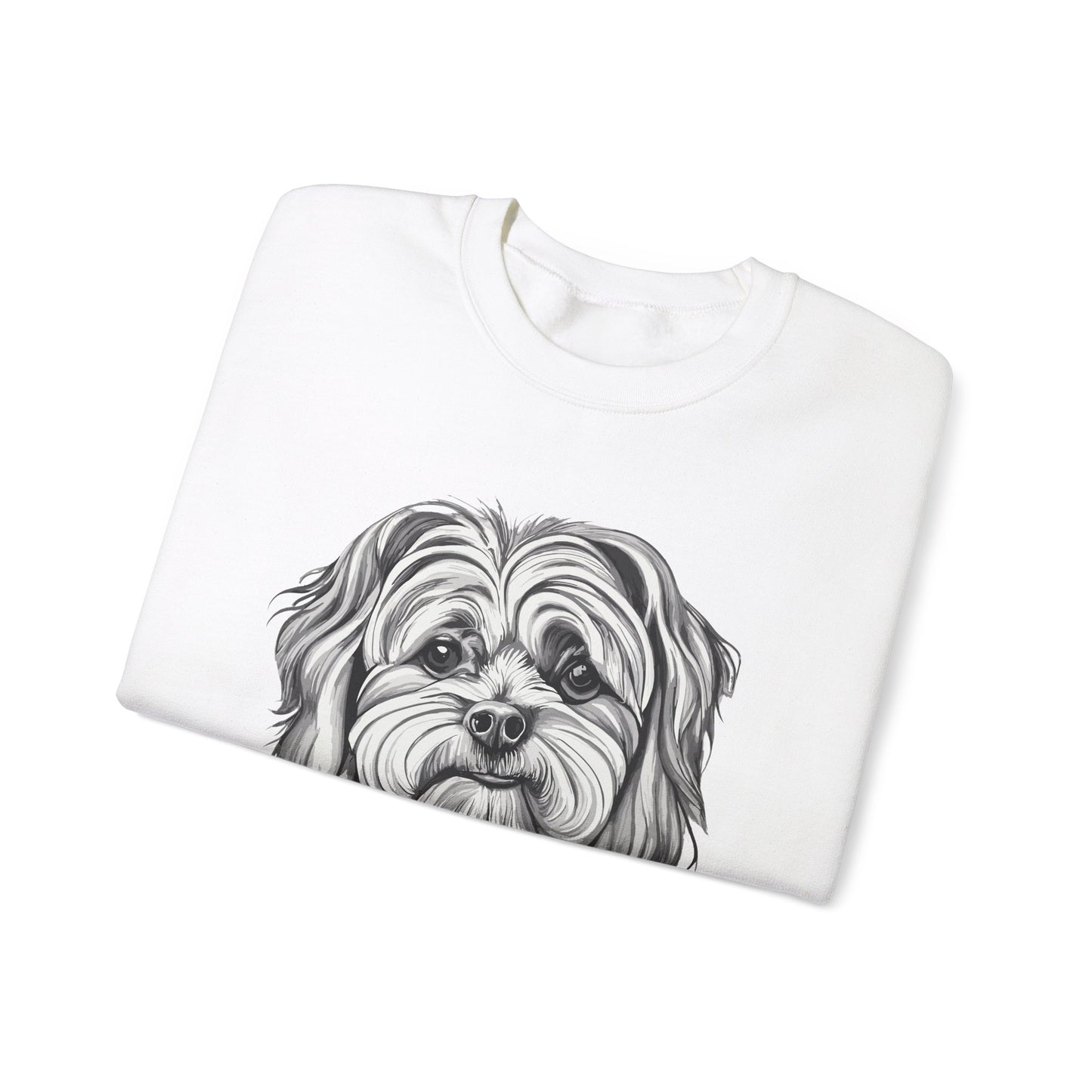 Maltese, Dog, Dog Lover, Unisex Heavy Blend™ Crewneck Sweatshirt