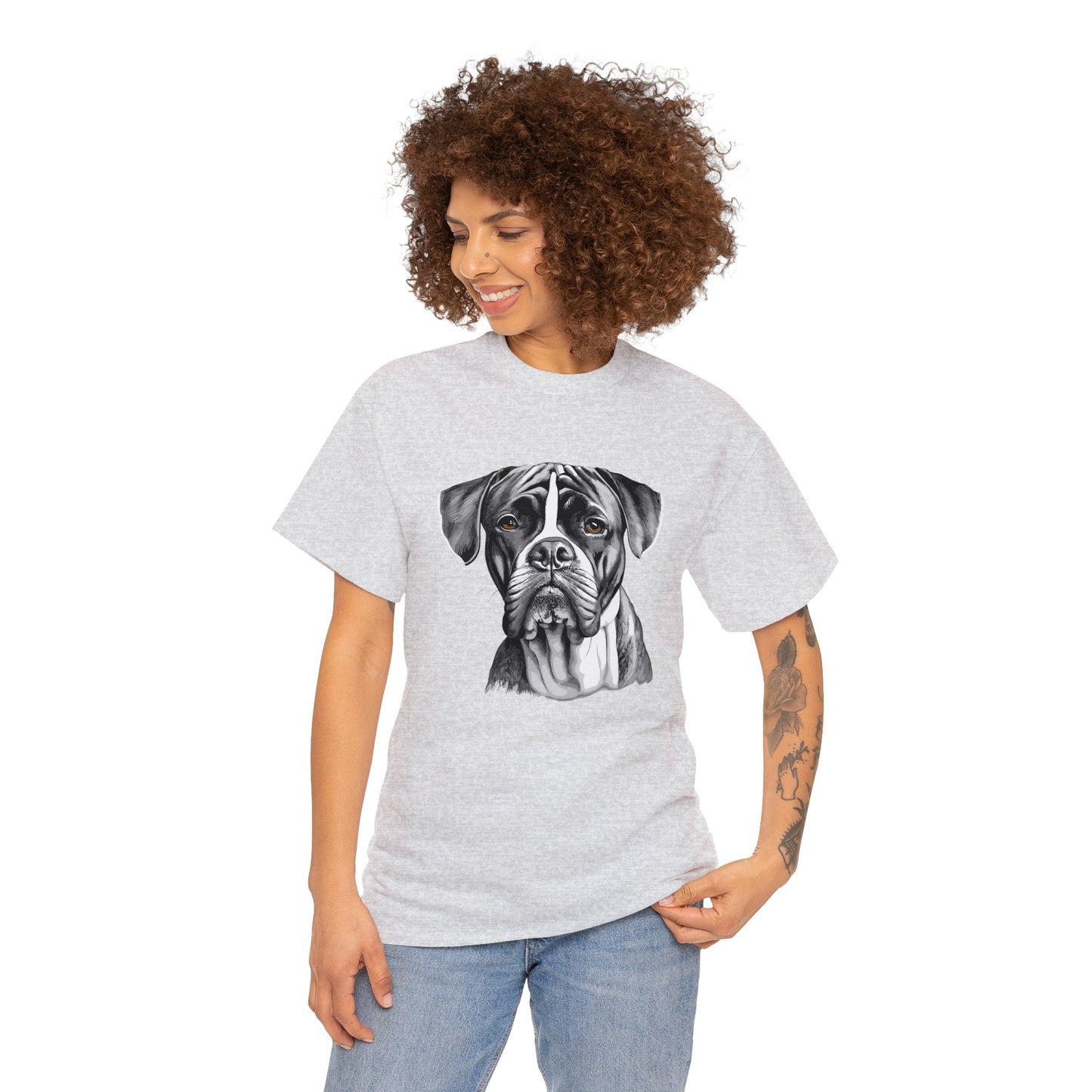 Boxer, Dog, Dog Lover, Unisex Heavy Cotton Tee