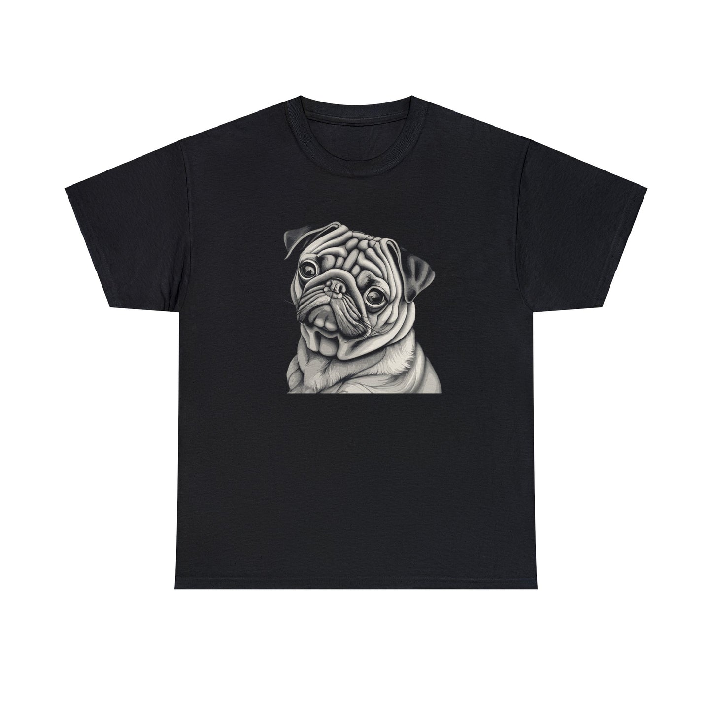 Pug, Dog, Dog Lover, Unisex Heavy Cotton Tee
