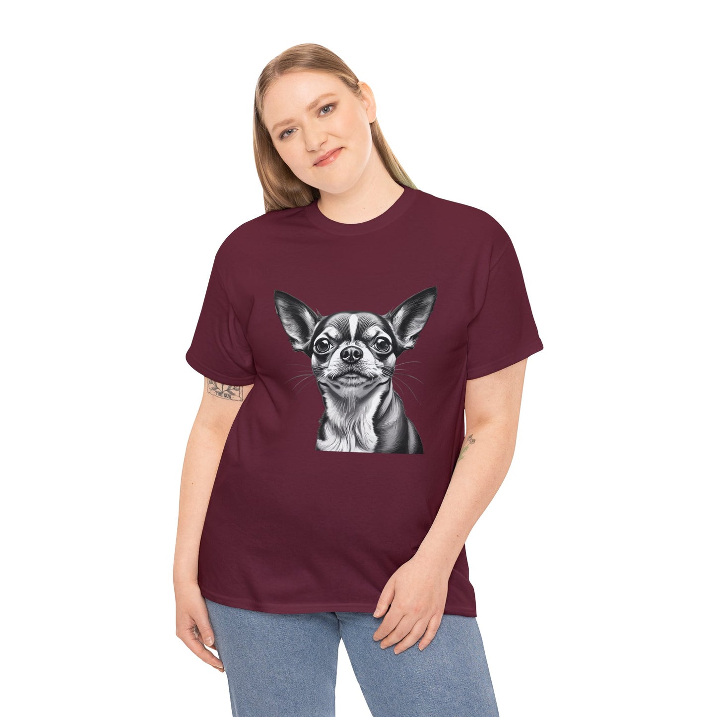 Chihuahua, Dog, Dog Lover, Unisex Heavy Cotton Tee