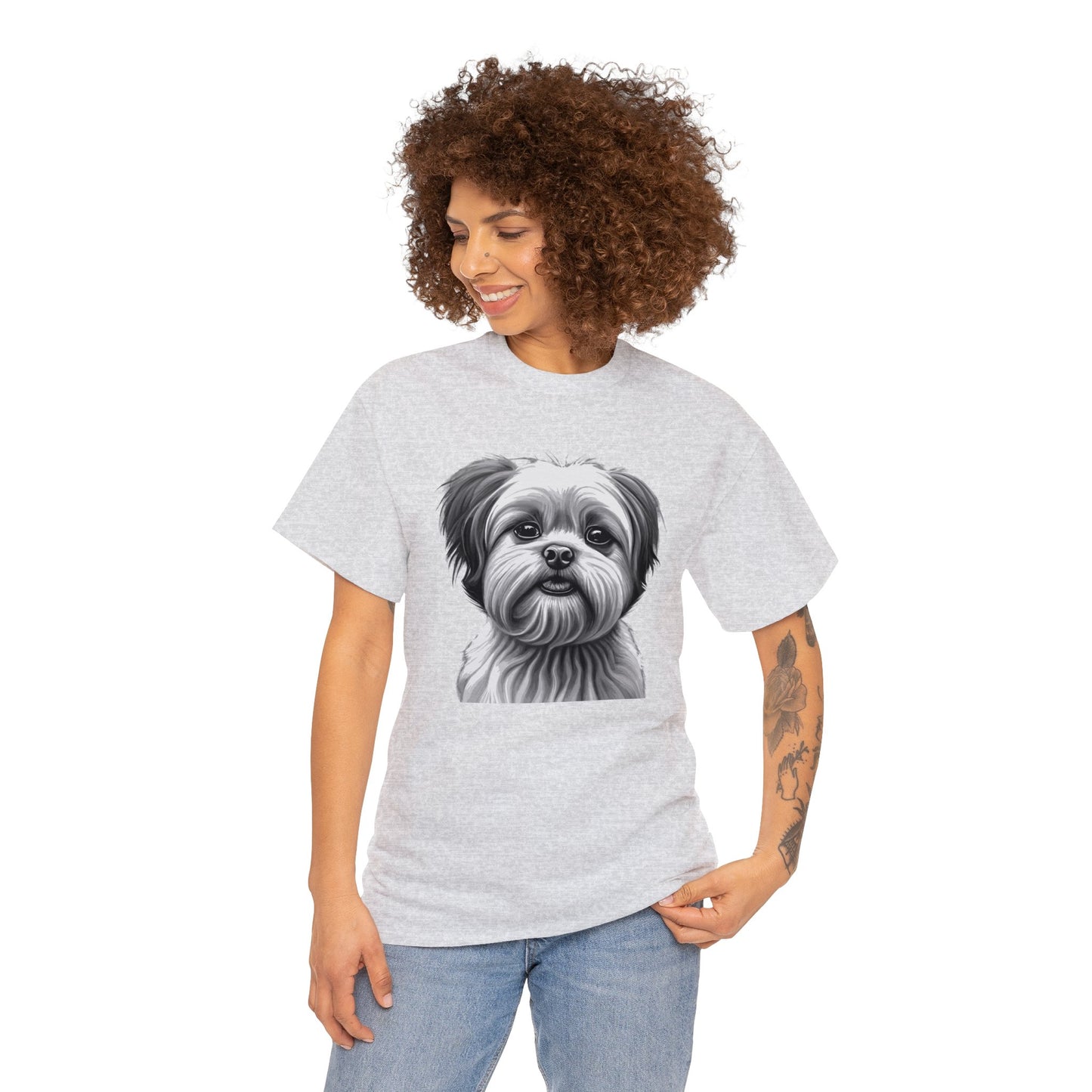 Shih Tzu, Dog, Dog Lover, Unisex Heavy Cotton Tee