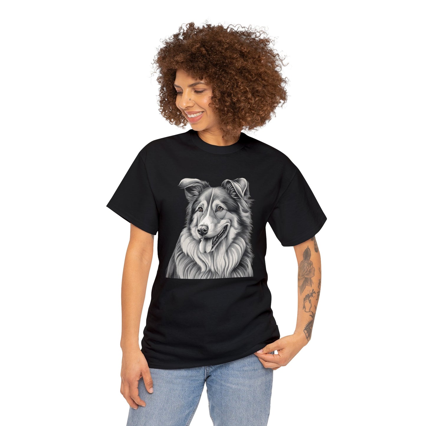 Collie, Dog, Dog Lover, Unisex Heavy Cotton Tee