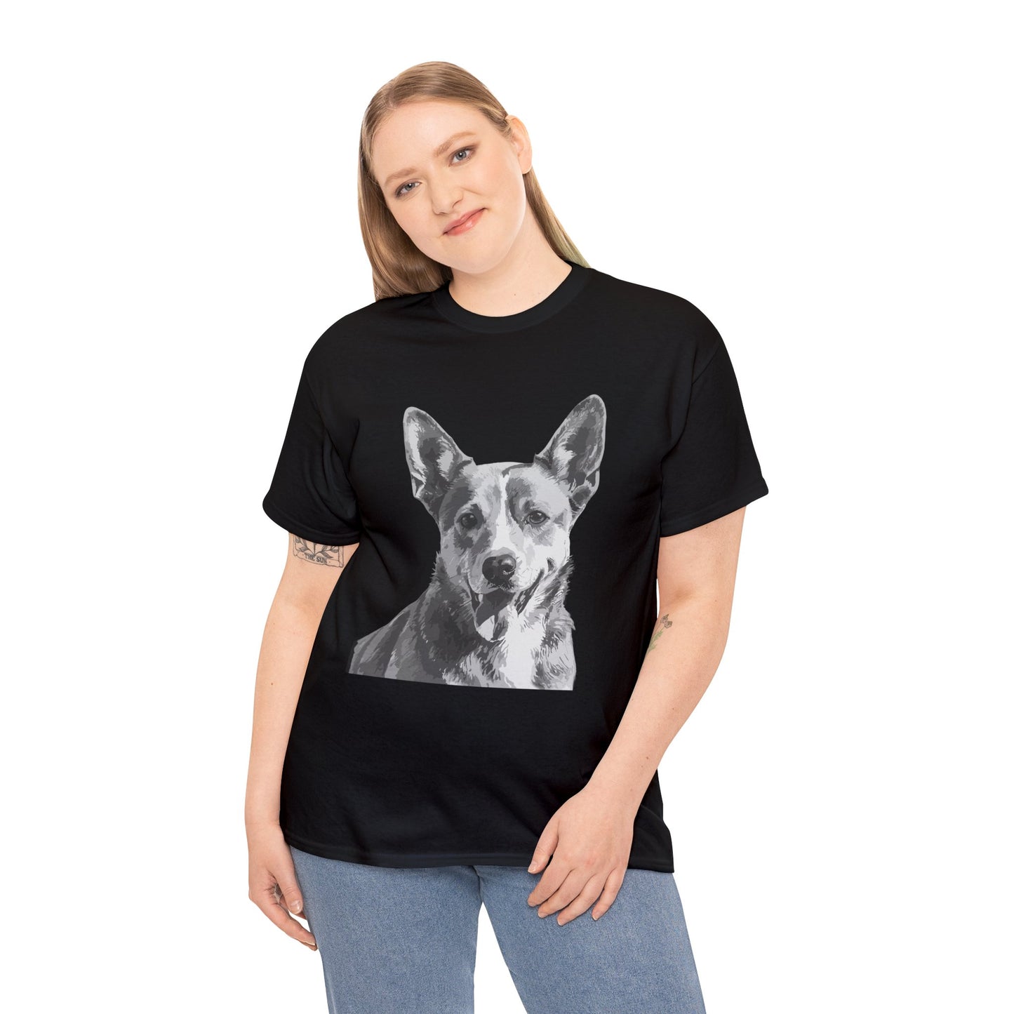 Australian Cattle Dog, Dog, Cute, Puppy, Love, Family Unisex Heavy Cotton Tee