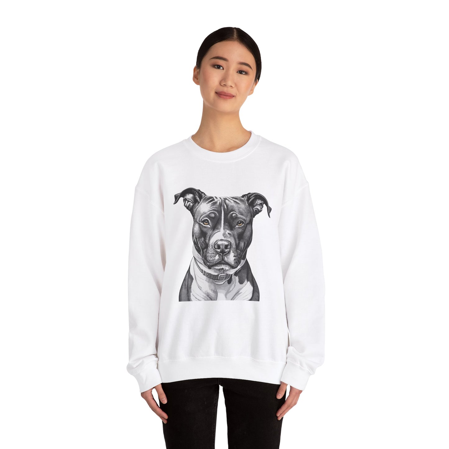 Pit Bull, Dog, Dog Lover, Unisex Heavy Blend™ Crewneck Sweatshirt
