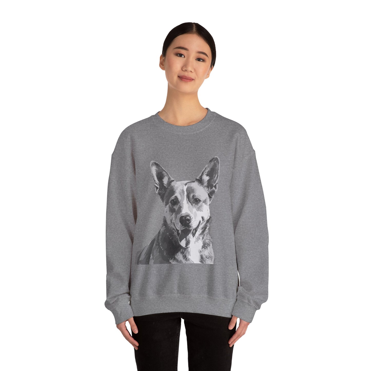 Australian Cattle Dog, Dog, Cute, Puppy, Love, Family Unisex Heavy Blend™ Crewneck Sweatshirt