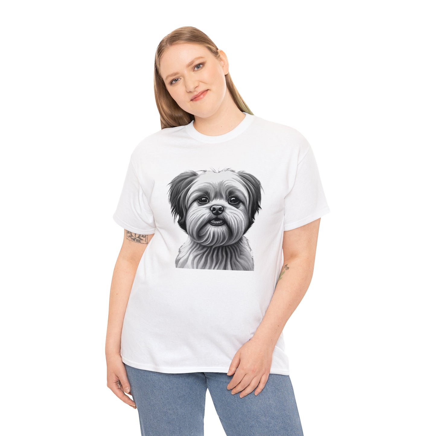 Shih Tzu, Dog, Dog Lover, Unisex Heavy Cotton Tee