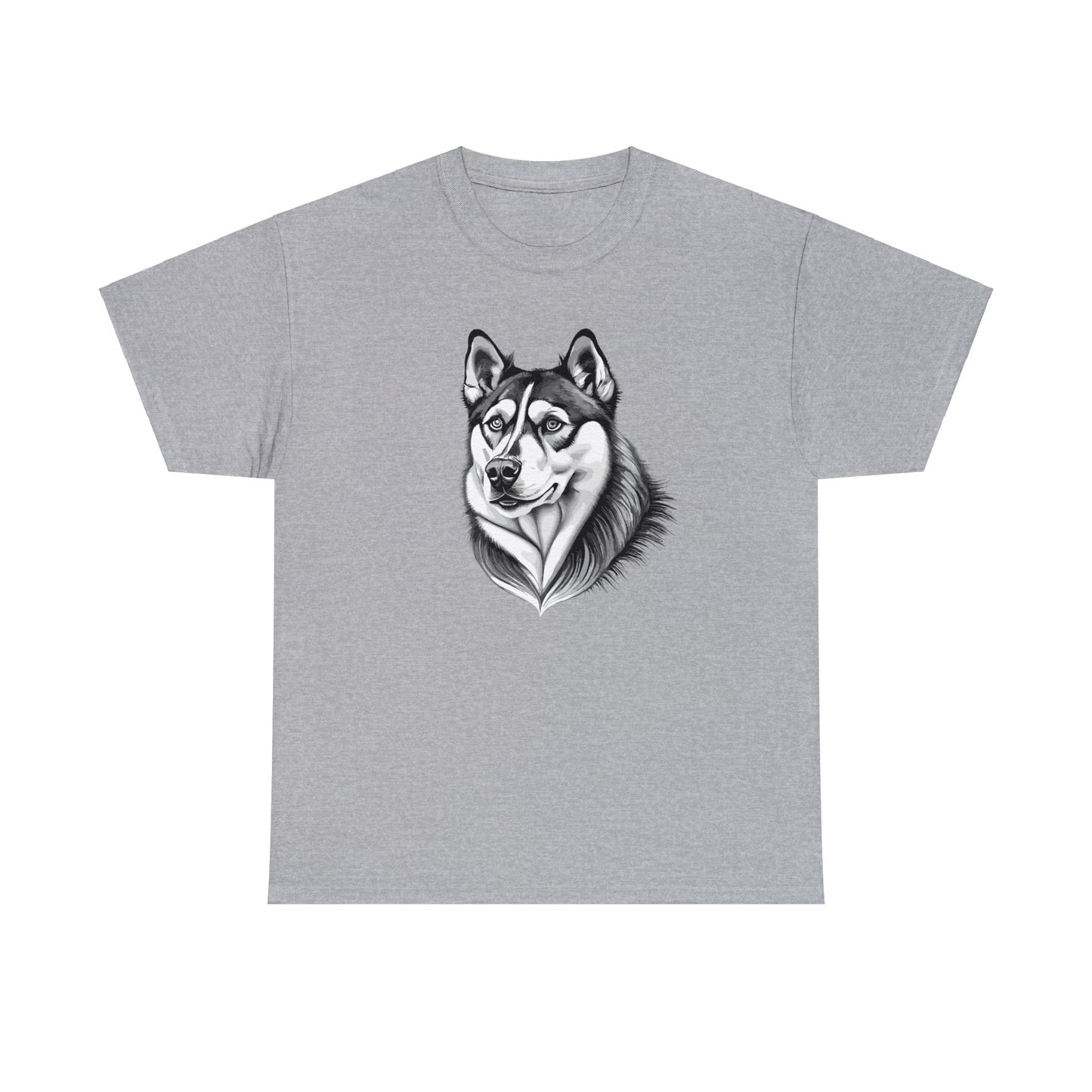 Husky, Dog, Dog Lover, Unisex Heavy Cotton Tee