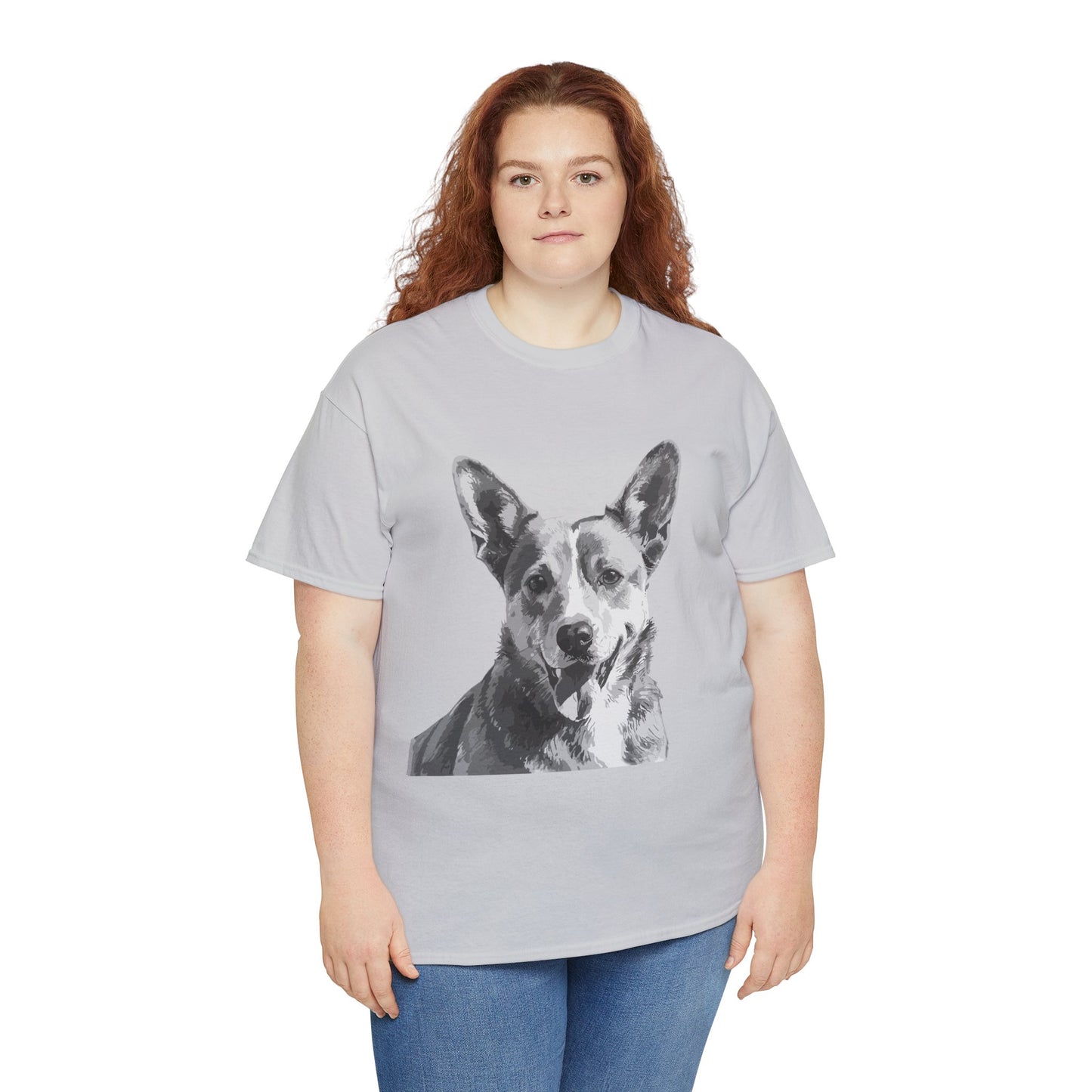 Australian Cattle Dog, Dog, Cute, Puppy, Love, Family Unisex Heavy Cotton Tee