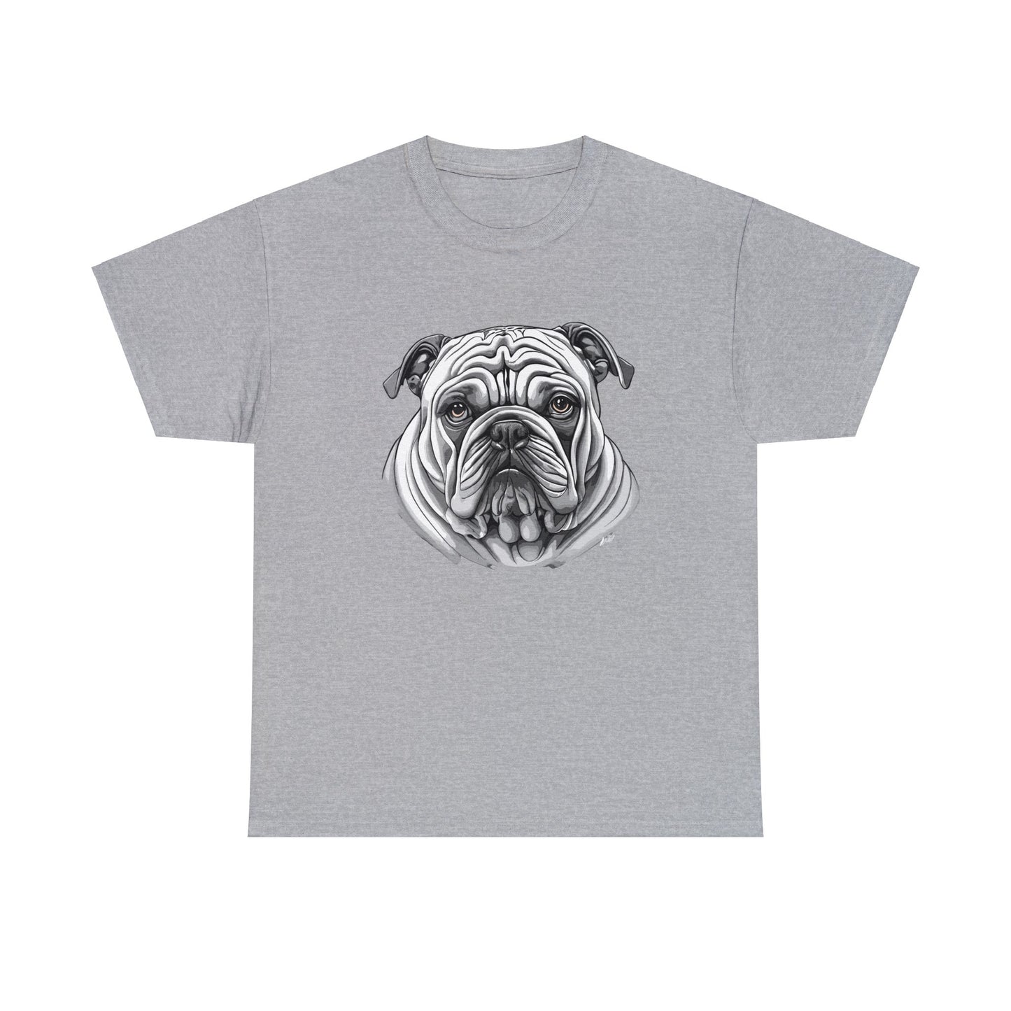 Bull Dog, Dog, Dog Lover, Unisex Heavy Cotton Tee