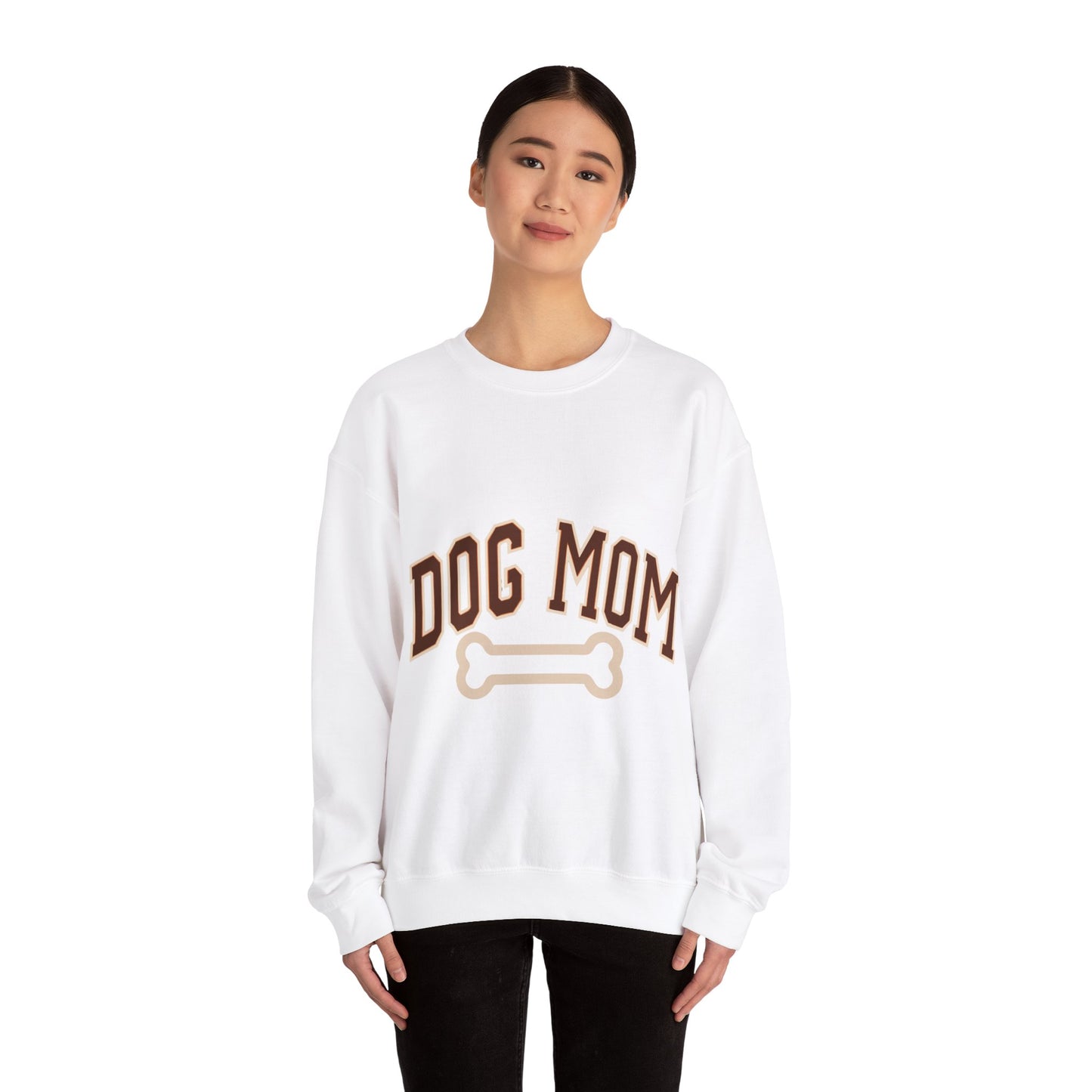 Dog Mom, Love, Dog, Mom, Puppy, Family, Unisex Heavy Blend™ Crewneck Sweatshirt