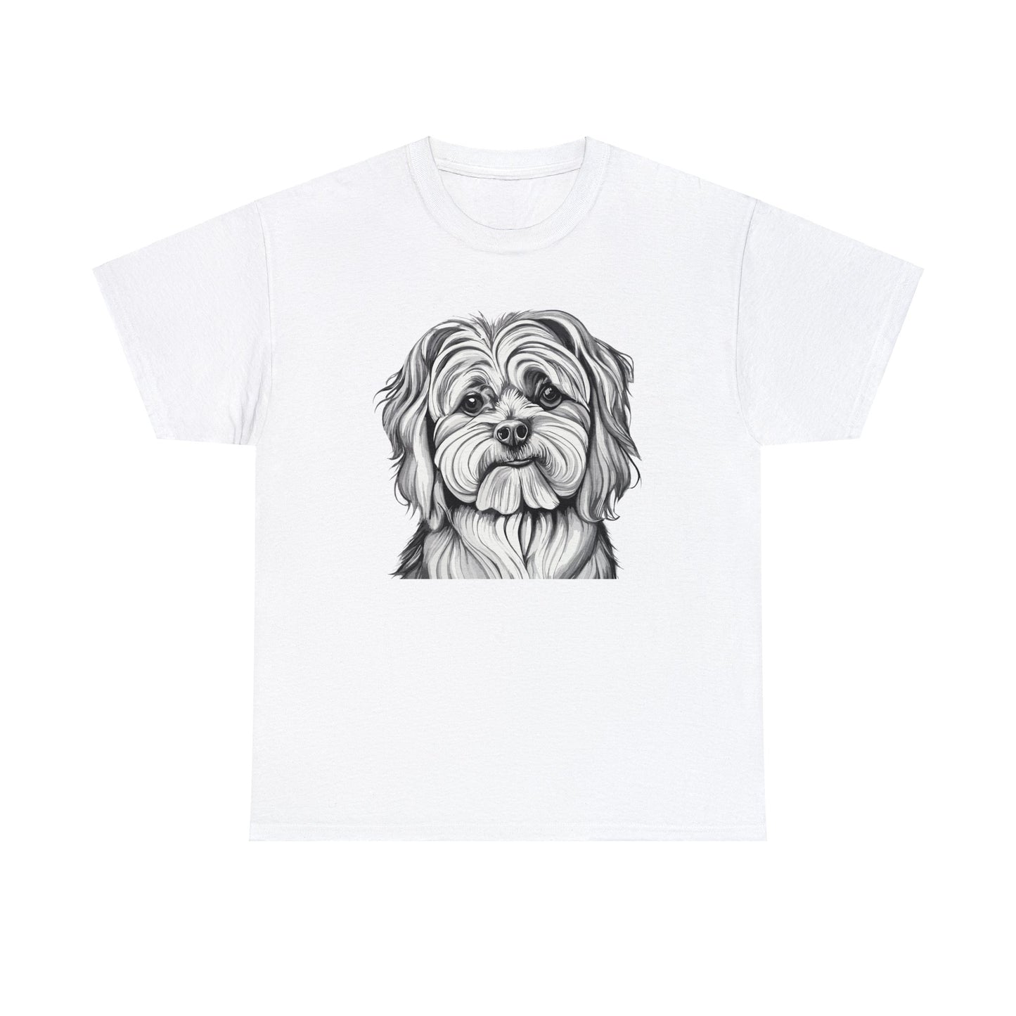 Maltese, Dog, Dog Lover, Unisex Heavy Cotton Tee