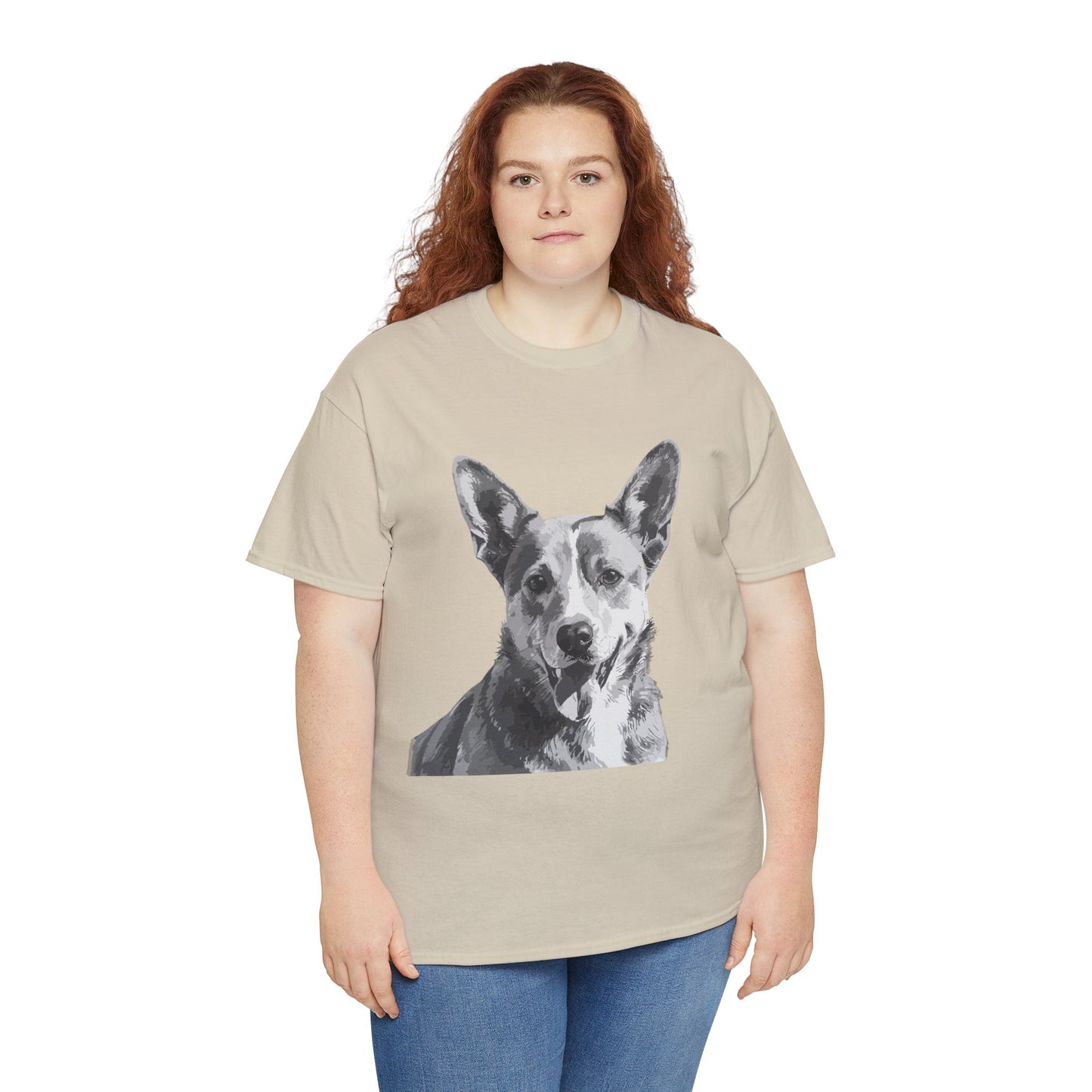 Australian Cattle Dog, Dog, Cute, Puppy, Love, Family Unisex Heavy Cotton Tee