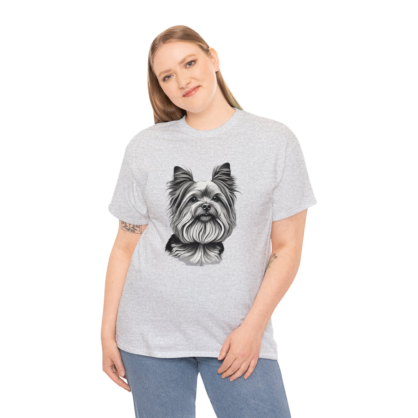 Yorkie, Dog, Dog Lover, Unisex Heavy Cotton Tee
