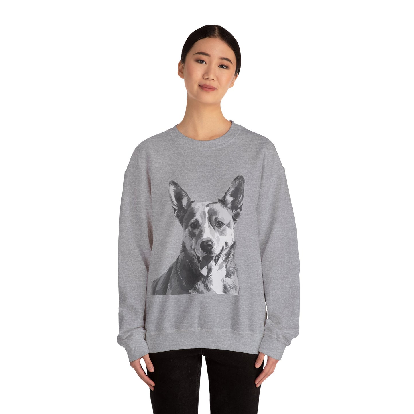 Australian Cattle Dog, Dog, Cute, Puppy, Love, Family Unisex Heavy Blend™ Crewneck Sweatshirt