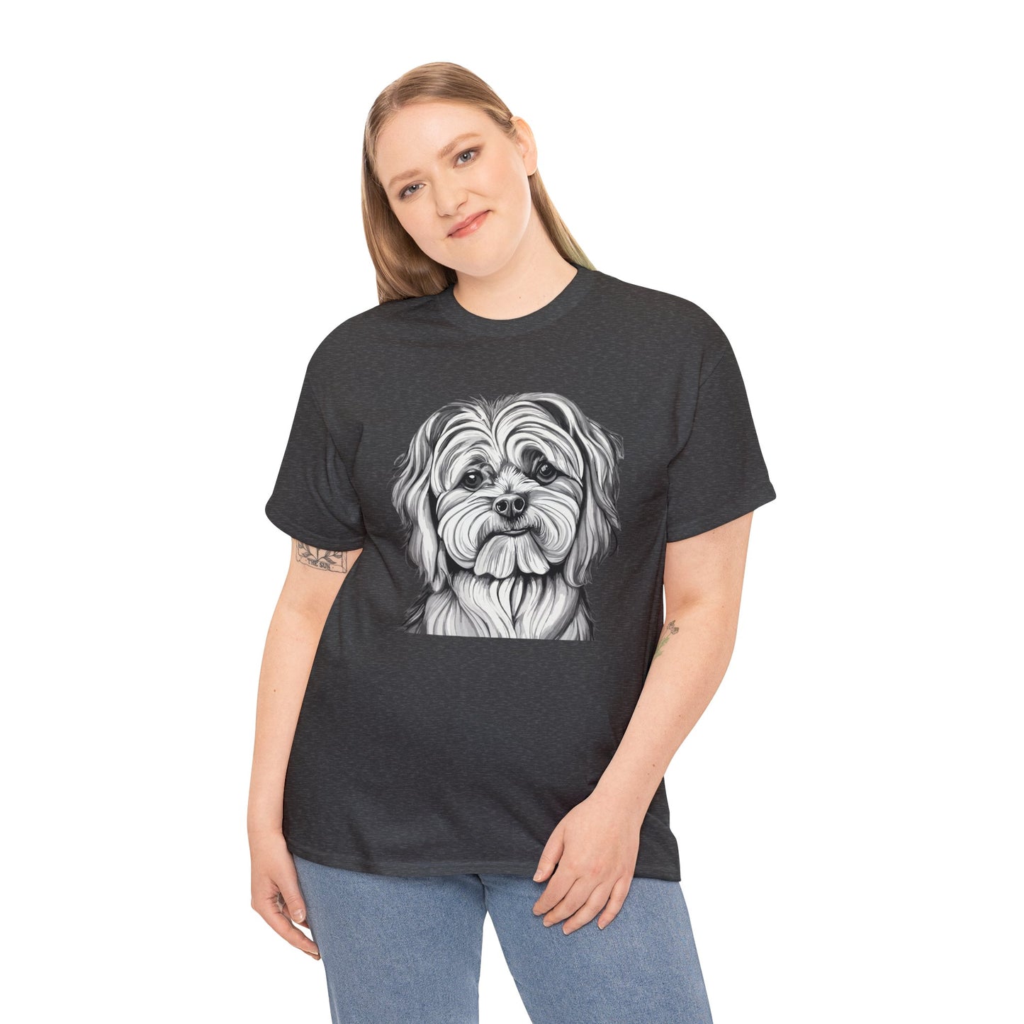Maltese, Dog, Dog Lover, Unisex Heavy Cotton Tee