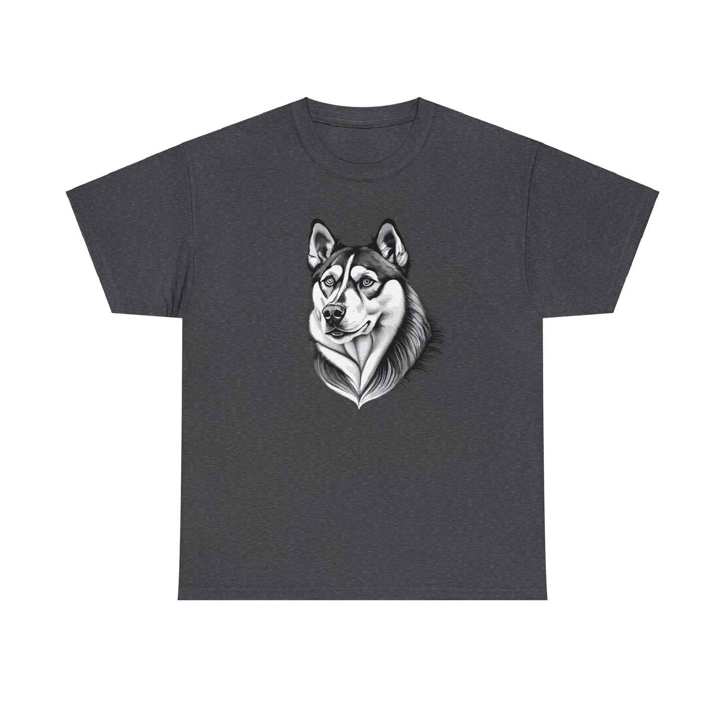 Husky, Dog, Dog Lover, Unisex Heavy Cotton Tee